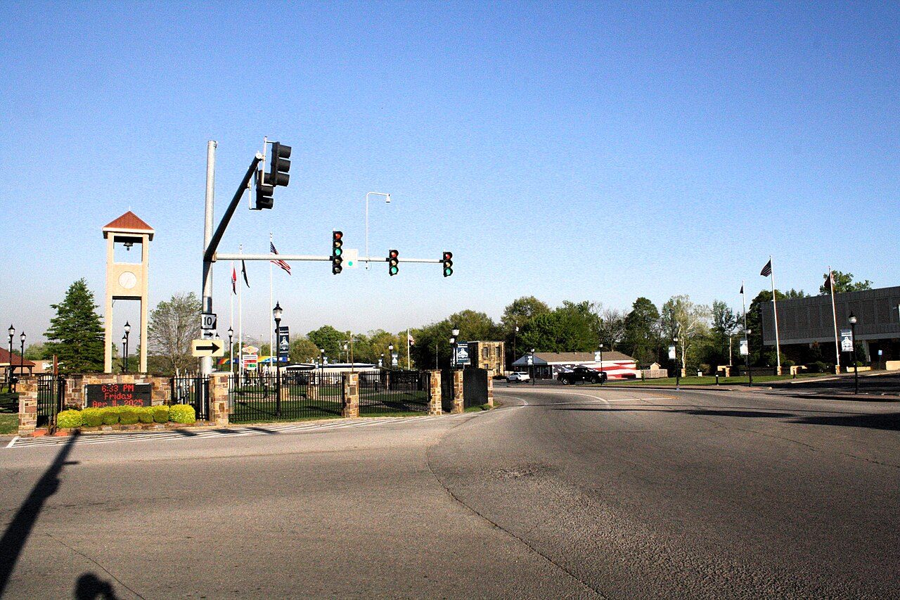 Greenwood, AR street scene near Fort Smith, where we provide hail damage roof repair